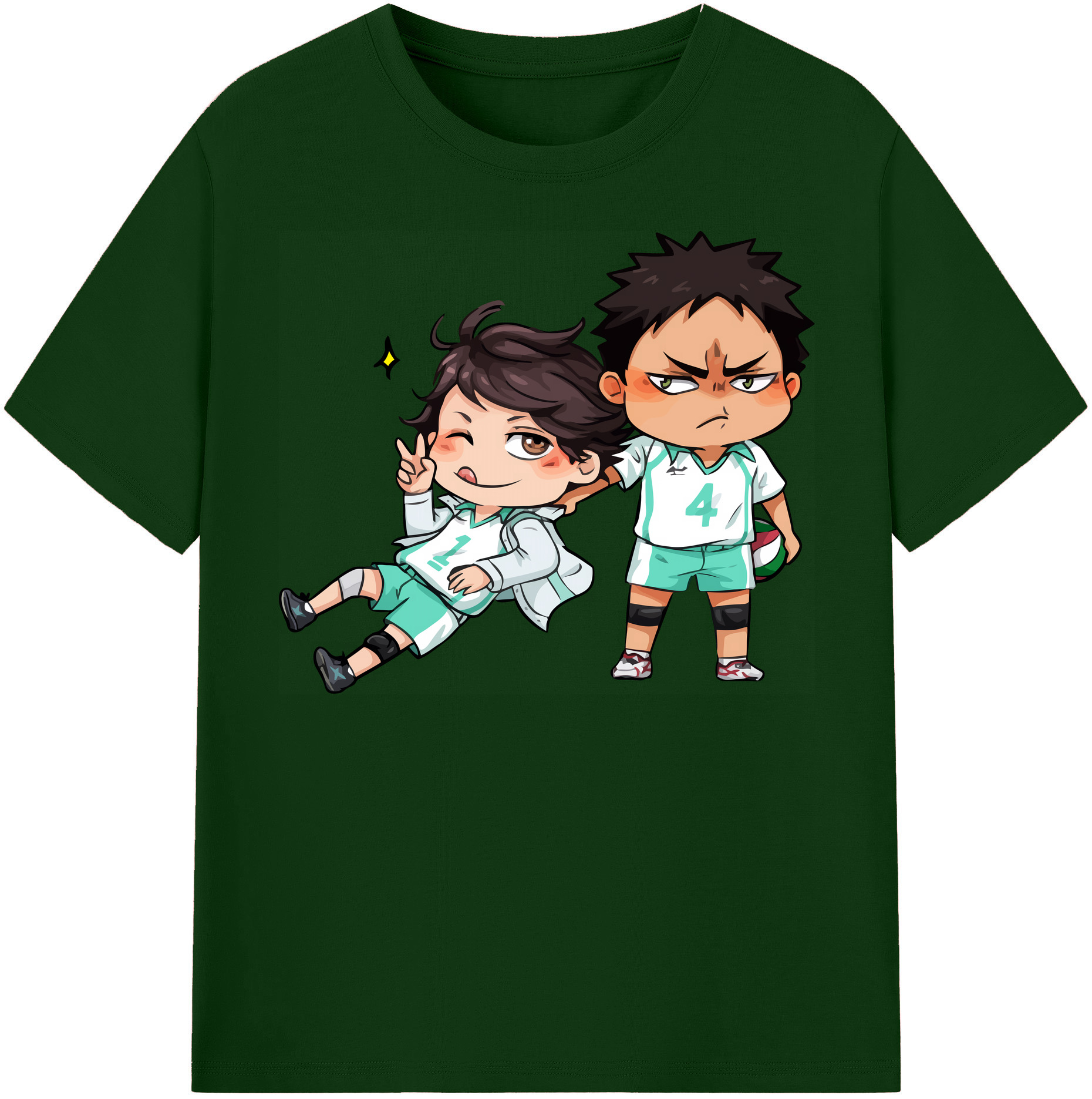 （画像用） ハイキュー!! Haikyu!! 綿100％半袖Tシャツ（フロントプリント）